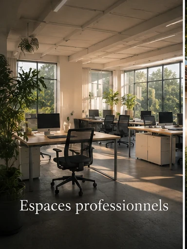 Espace professionnel lumineux, végétalisé et harmonieux